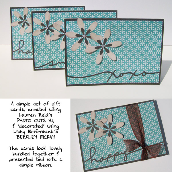 Simple gift card set