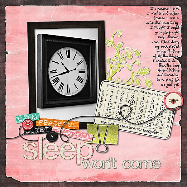 Sleep Won't Come