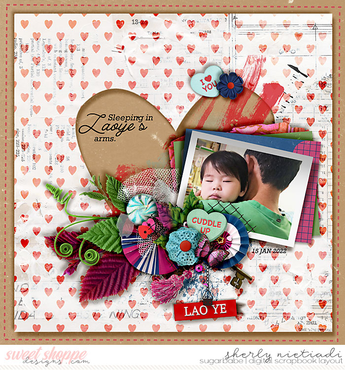 Sleeping in Laoye's arms