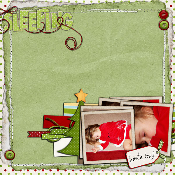 Sleeping Santa Girl