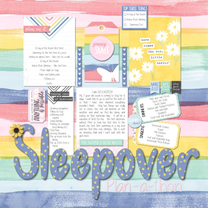 Sleepover Plan-a-Thon