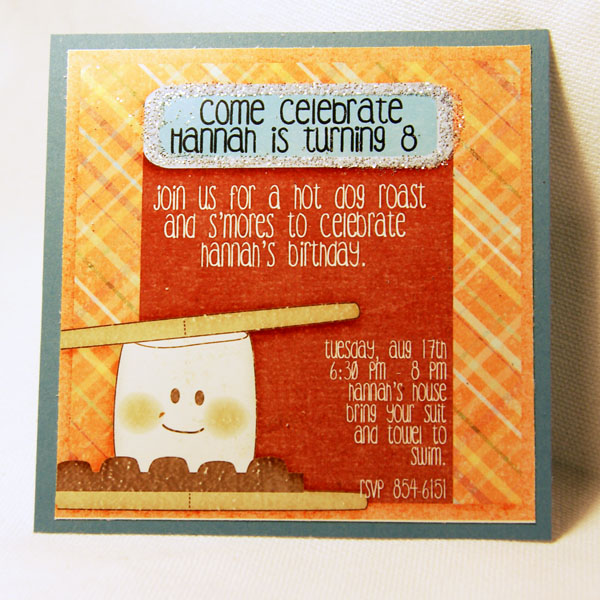 S'more Birthday Invite