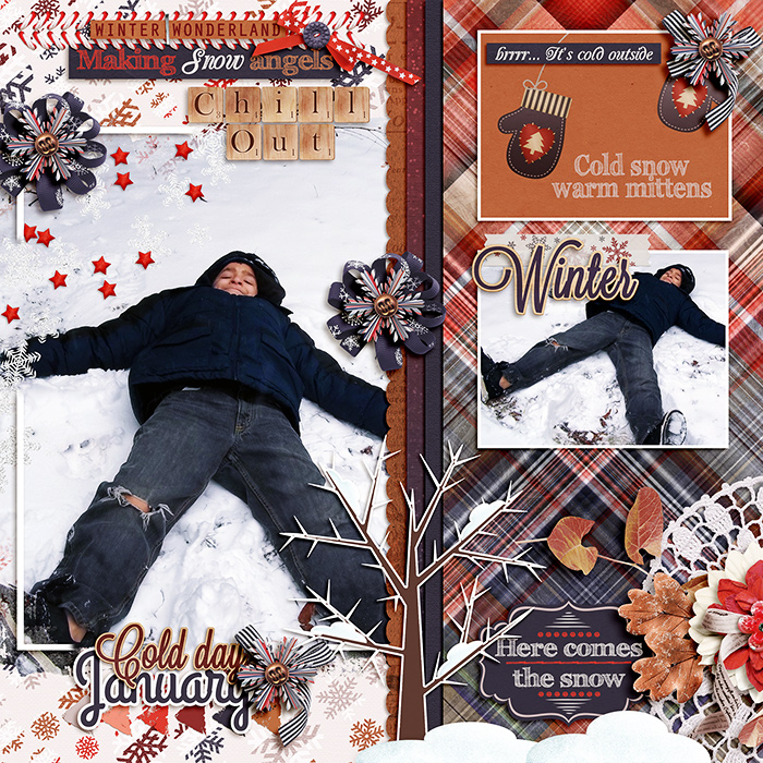 Snow Angel in the Making