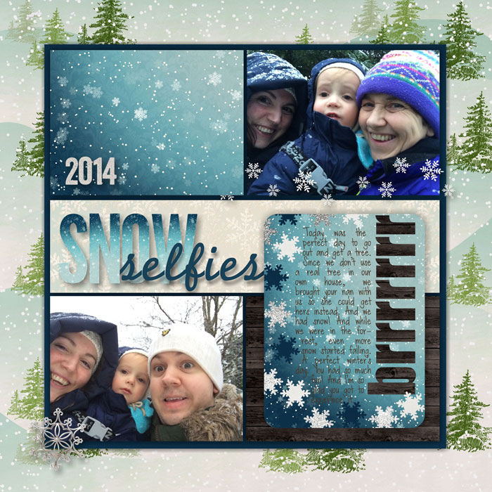 Snow selfies