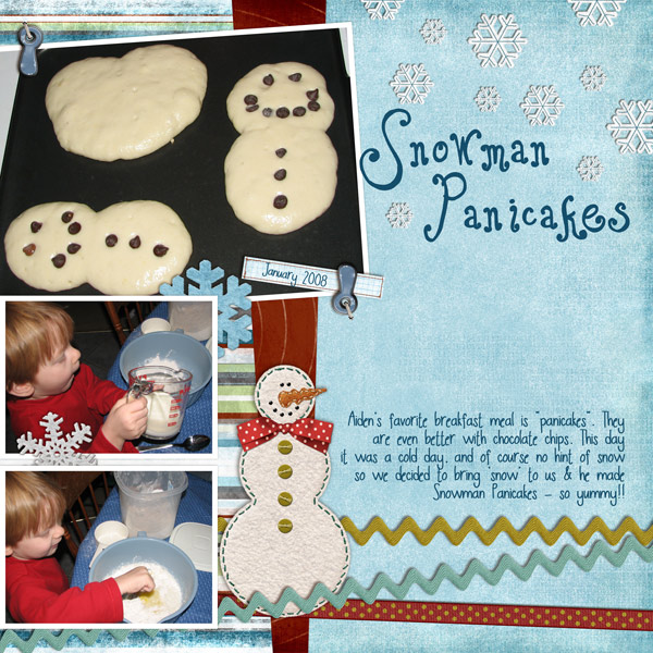 Snowman Panicakes