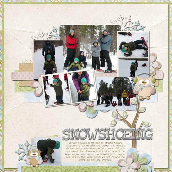 snowshoeing