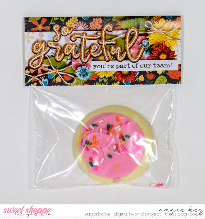 So Grateful Cookie Treat Bag Topper