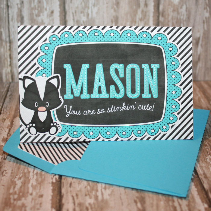 So Stinkin' Cute Boy Valentine Day Card