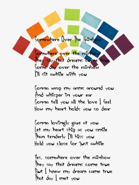 Somewhere over the rainbow
