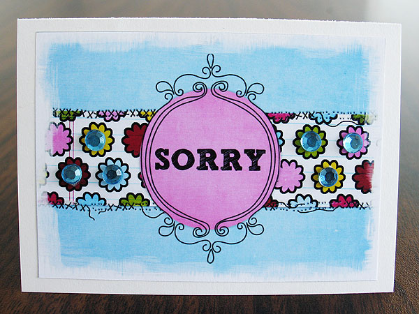 Sorry Card