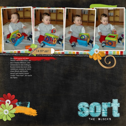 sort the blocks