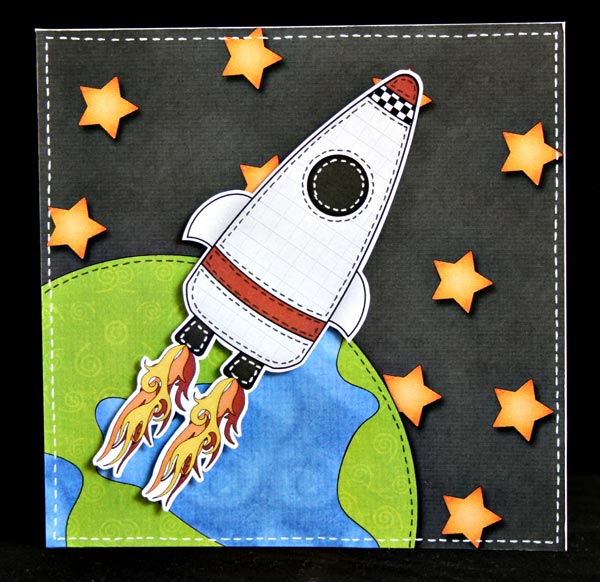 Space Rocket (hybrid card)