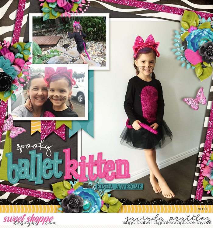 Spooky ballet kitten