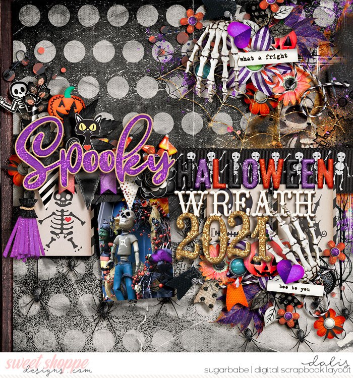 Spooky Halloween Wreath 2021 - Composition Challenge