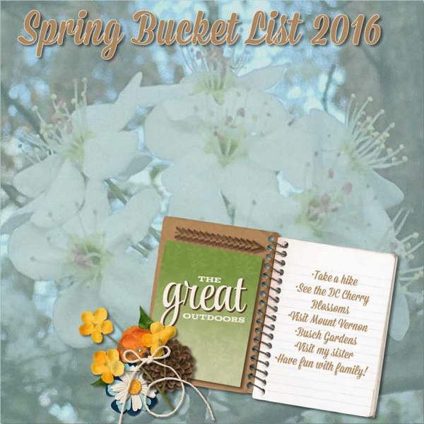 Spring Bucket List