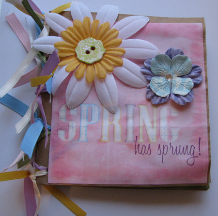 Spring Paper Bag Album