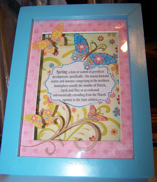 Spring Shadow Box