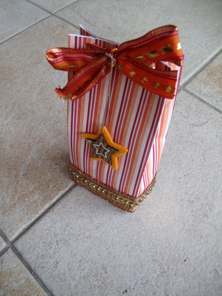 St Nicolaus treatbag :: Orange Striped