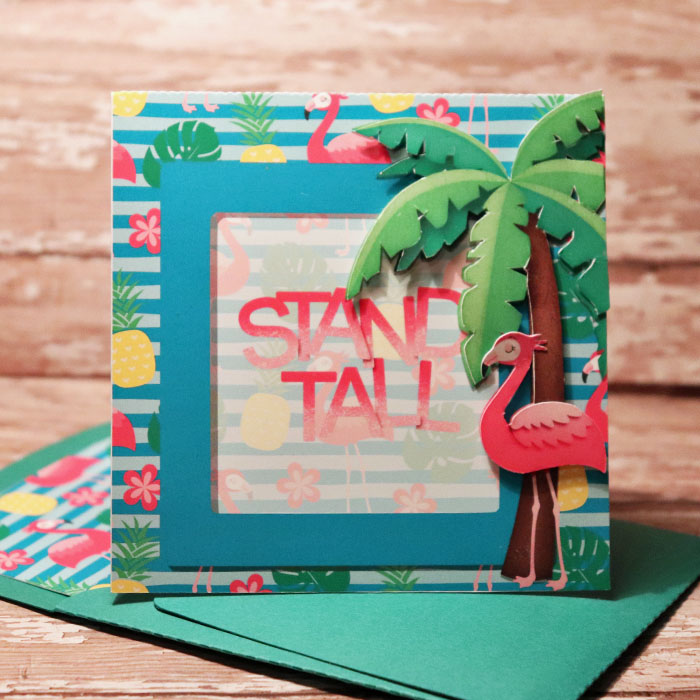 Stand Tall Card with matching envie