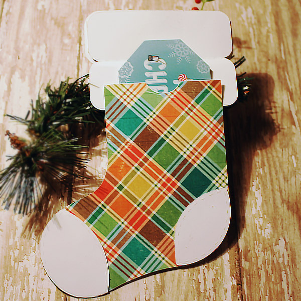 Stocking Gift Card holder (open)