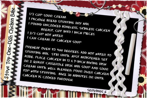 Stove Top One dish Chicken Bake