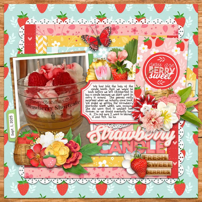 Strawberry Candle