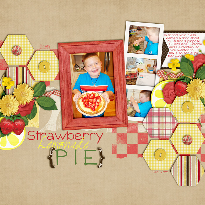 Strawberry Lemonade Pie