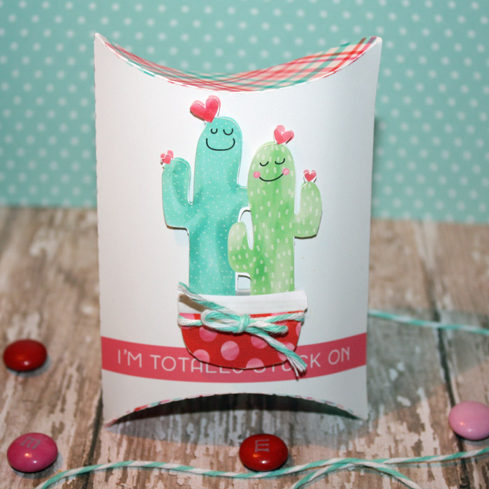 Stuck on you Valentine's Day candy pouch