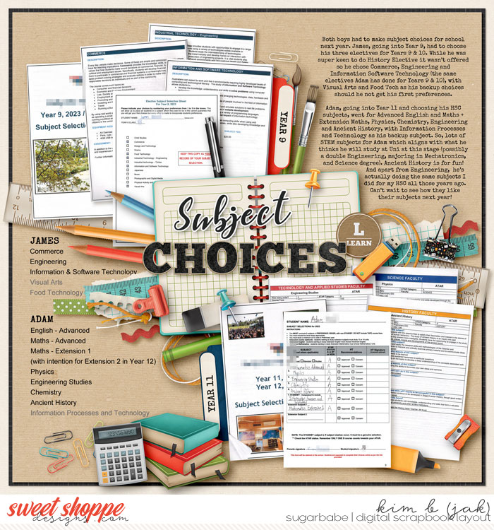 Subject Choices