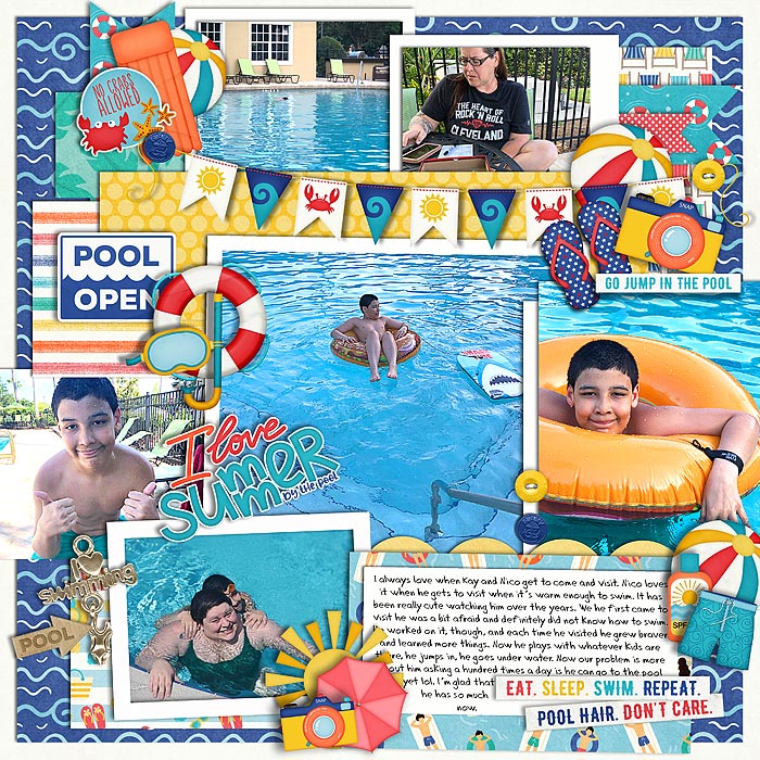 Summer by the pool