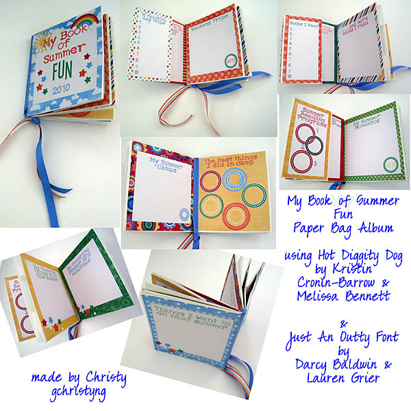 Summer Fun Paper Bag Album