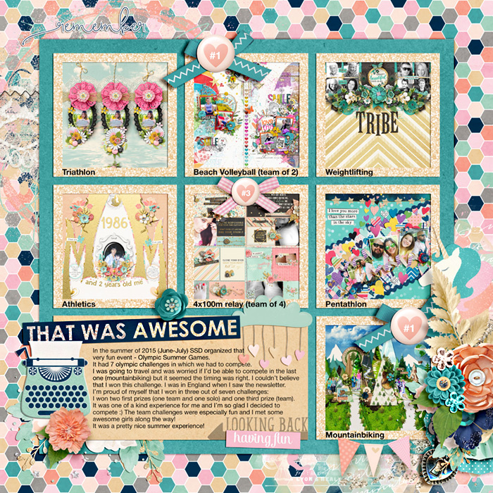 Summer games layouts