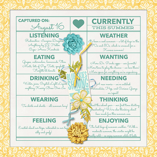 Summer Love Album: Currently