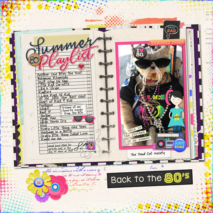 Summer Playlist - Smash Book Page