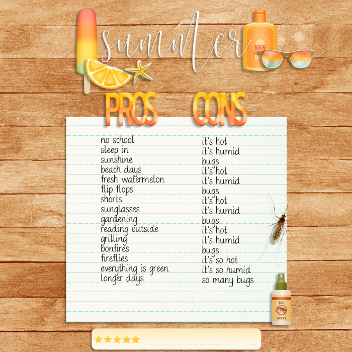 Summer Pros & Cons