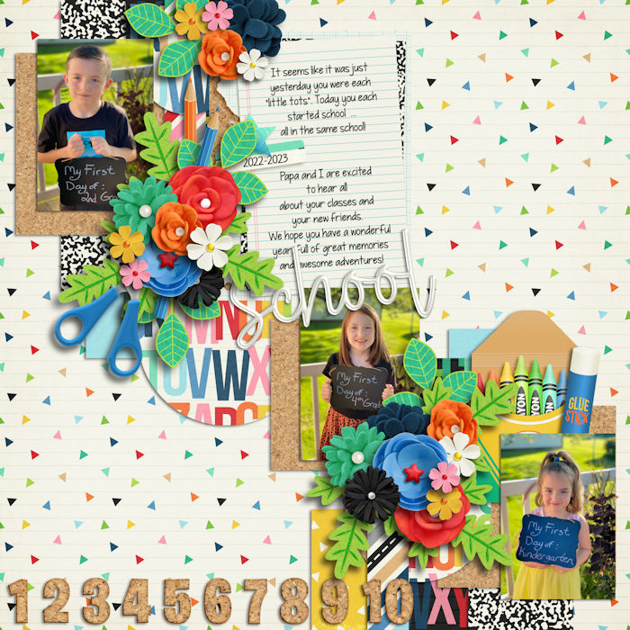 Summer Scrap A Thon August 3 Back to School