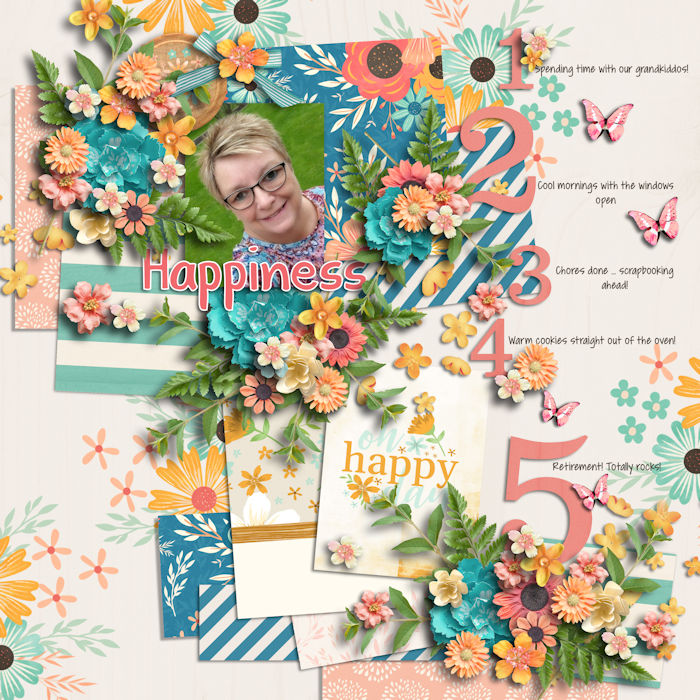 Summer Scrap A Thon August 9 - Selfie and a List