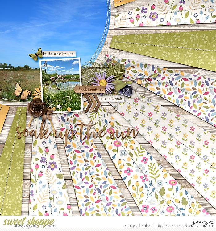 Summer Scrap-a-thon: July 10 A Sun Filled Background