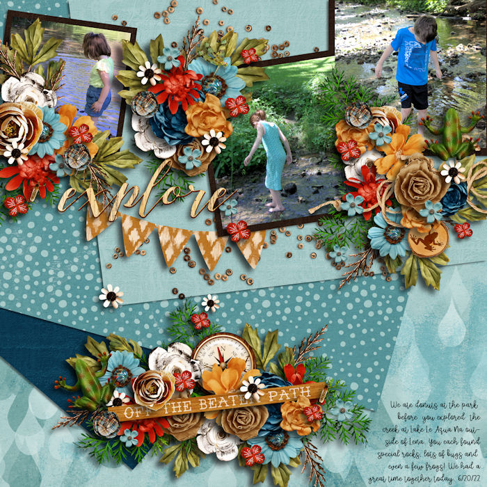 Summer Scrap A Thon July 14 - Template Mashup