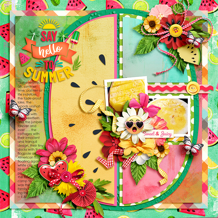 Summer Scrap-A-Thon: July 4 - Favorite Summer Foods