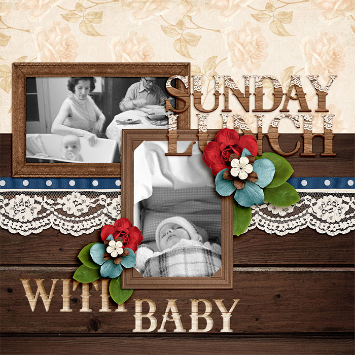 Sunday lunch with baby