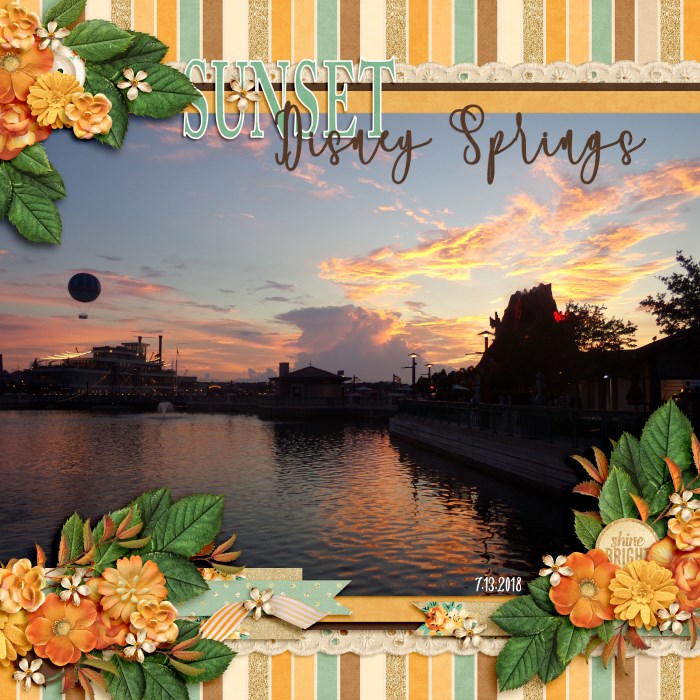 Sunset at Disney Springs