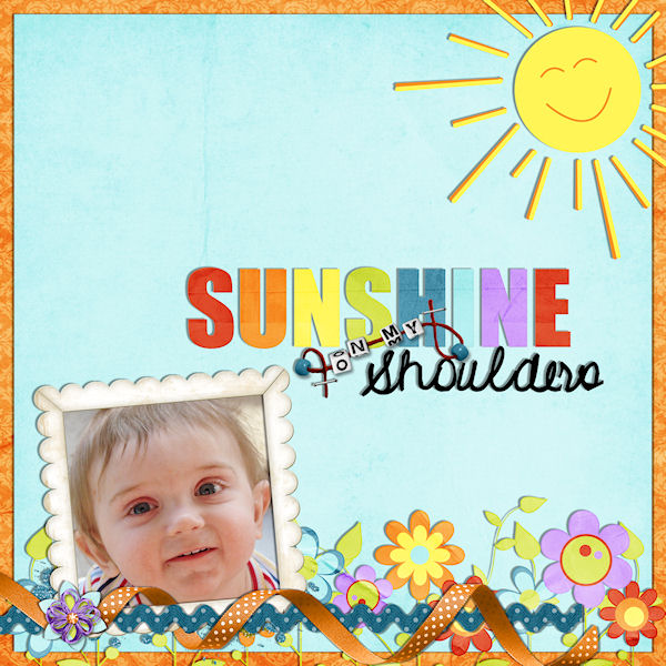 sunsine on my shoulders