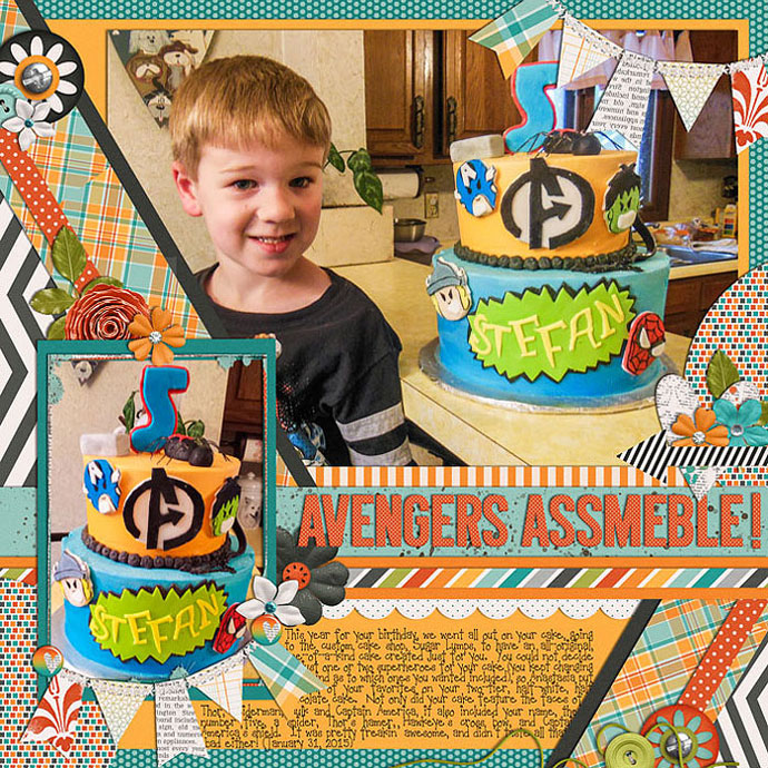 Superhero Birthday Cake
