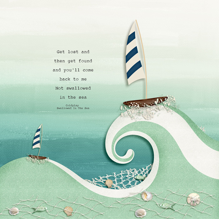 Swallowed in the sea