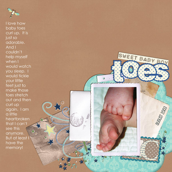Sweet baby boy toes