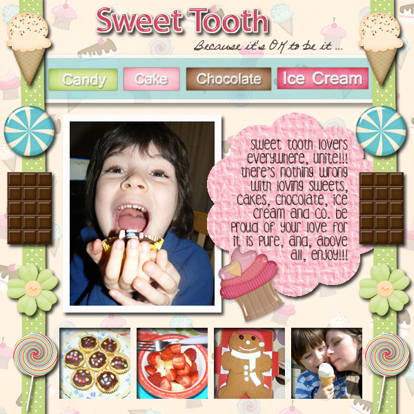 Sweet Tooth Website Page