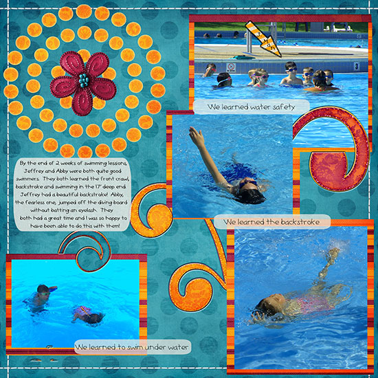 Swimming lessons..