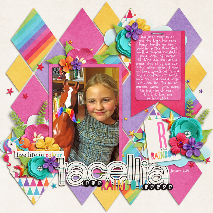 Tacellia the Rainbow Horse