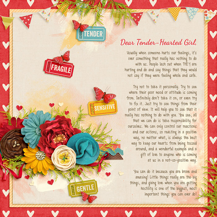 Tender-hearted girl